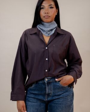 CHEMISE COUPE DROITE / FOULARD BANDANA