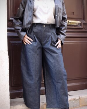 Jean Large Taille Haute – Denim Sculptant & Coupe Couture